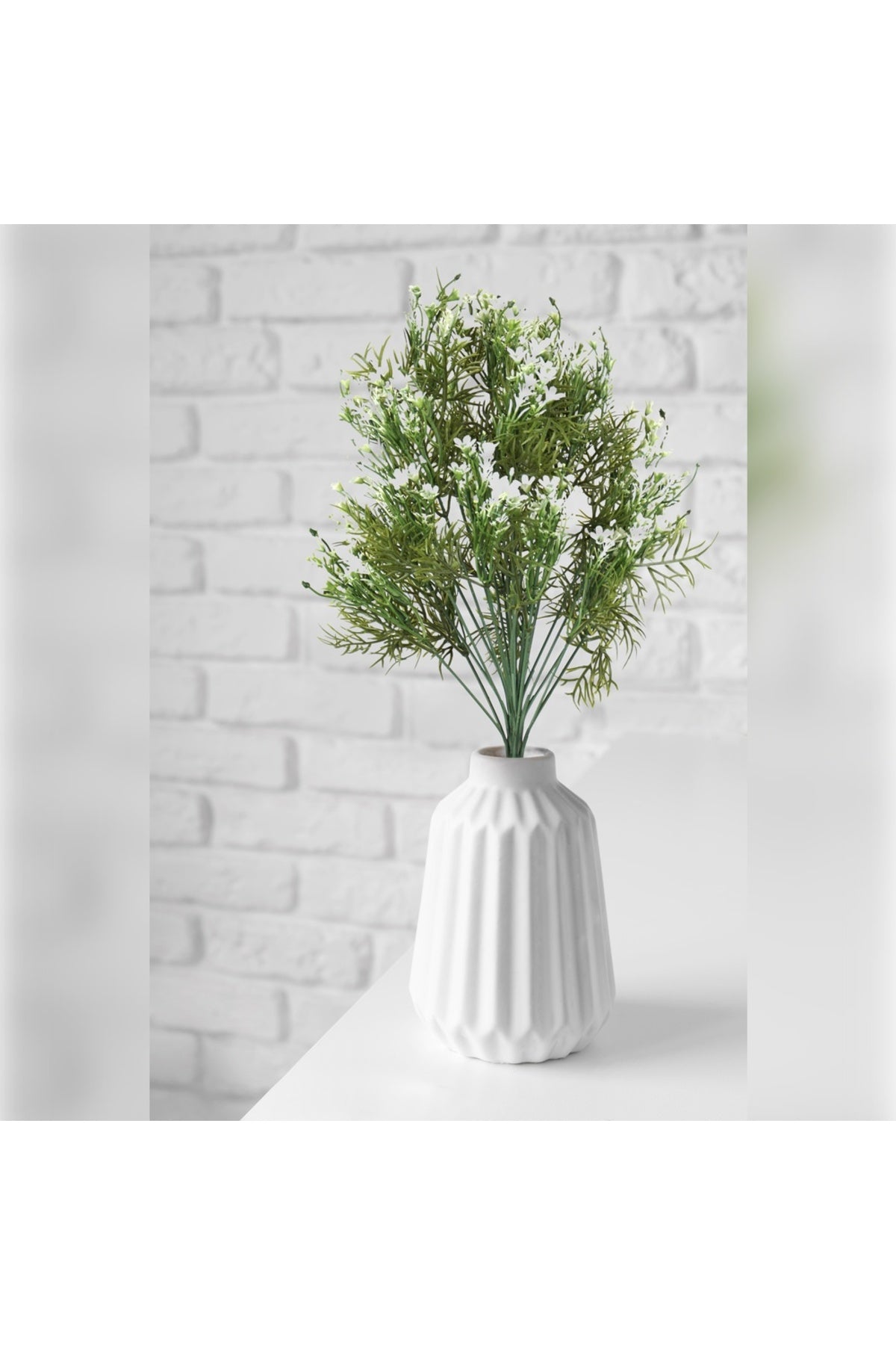 Beyaz Büyük Bitki 45 Cm