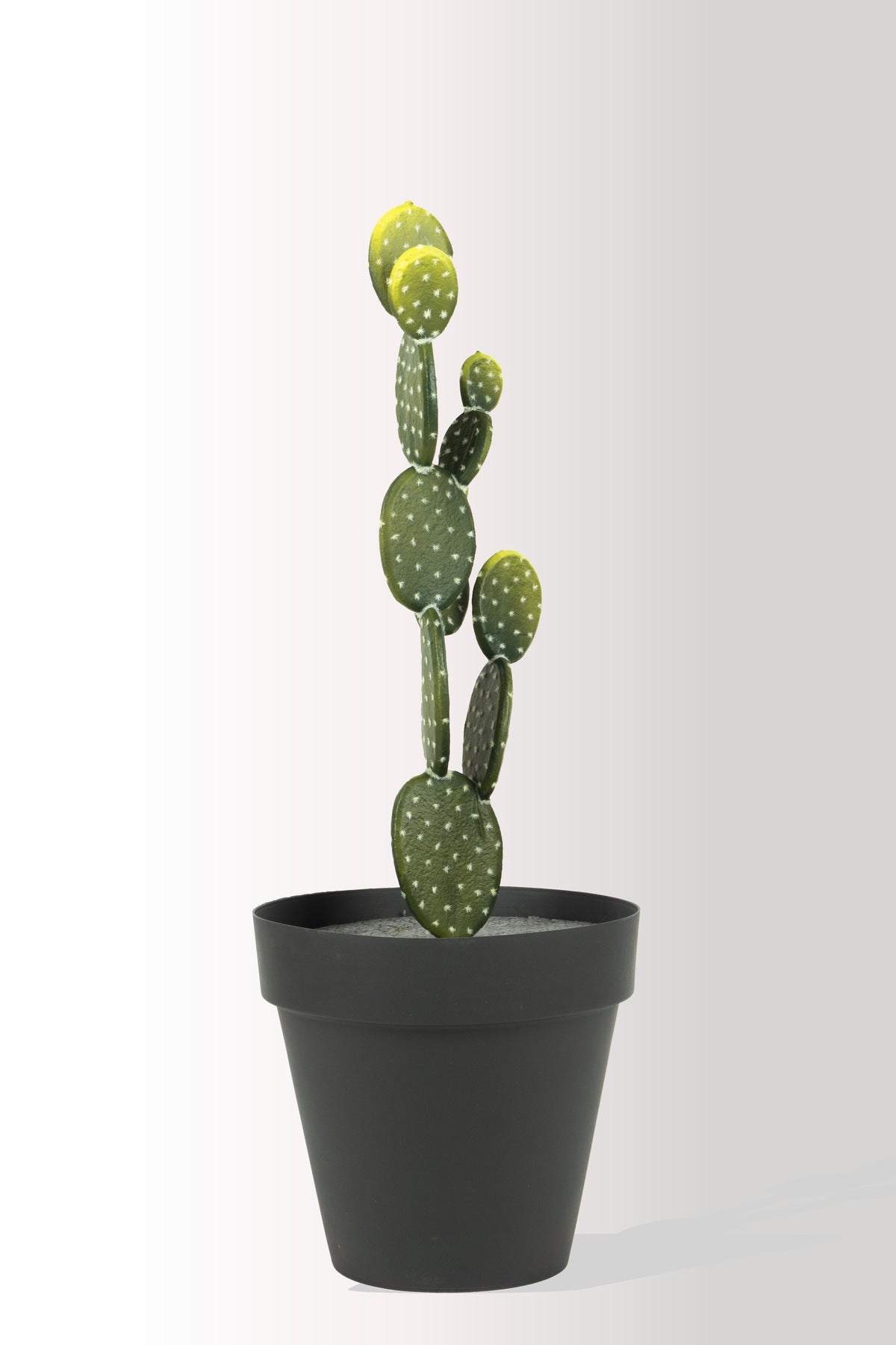 Yapay Opuntia Kaktüs 65 cm | Saksılı Dekoratif Yapay Bitki