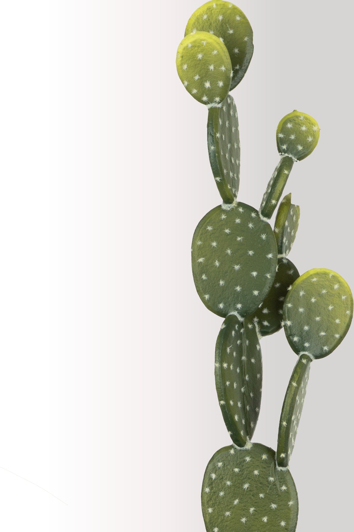 Yapay Opuntia Kaktüs 65 cm | Saksılı Dekoratif Yapay Bitki