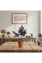 Mor UV Korumalı Yapay Bitki | Güneşe Dayanımlı