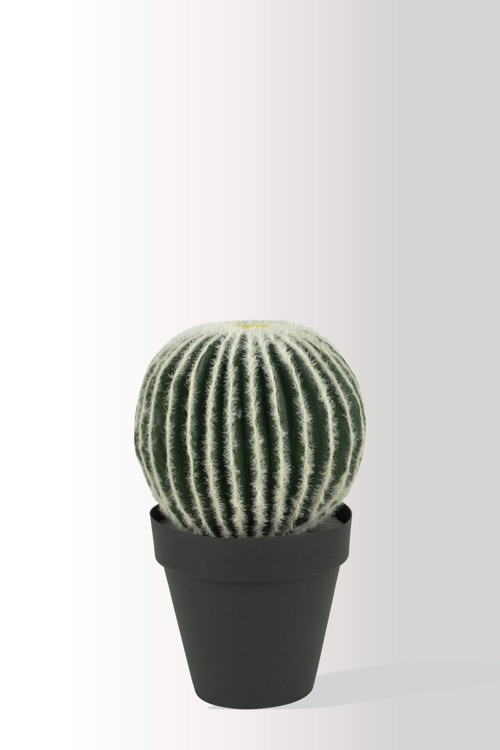 40 cm Yapay Yuvarlak Kaktüs - Büyük Boy Gerçekçi Masaüstü Dekoru - Bakım Gerektirmez