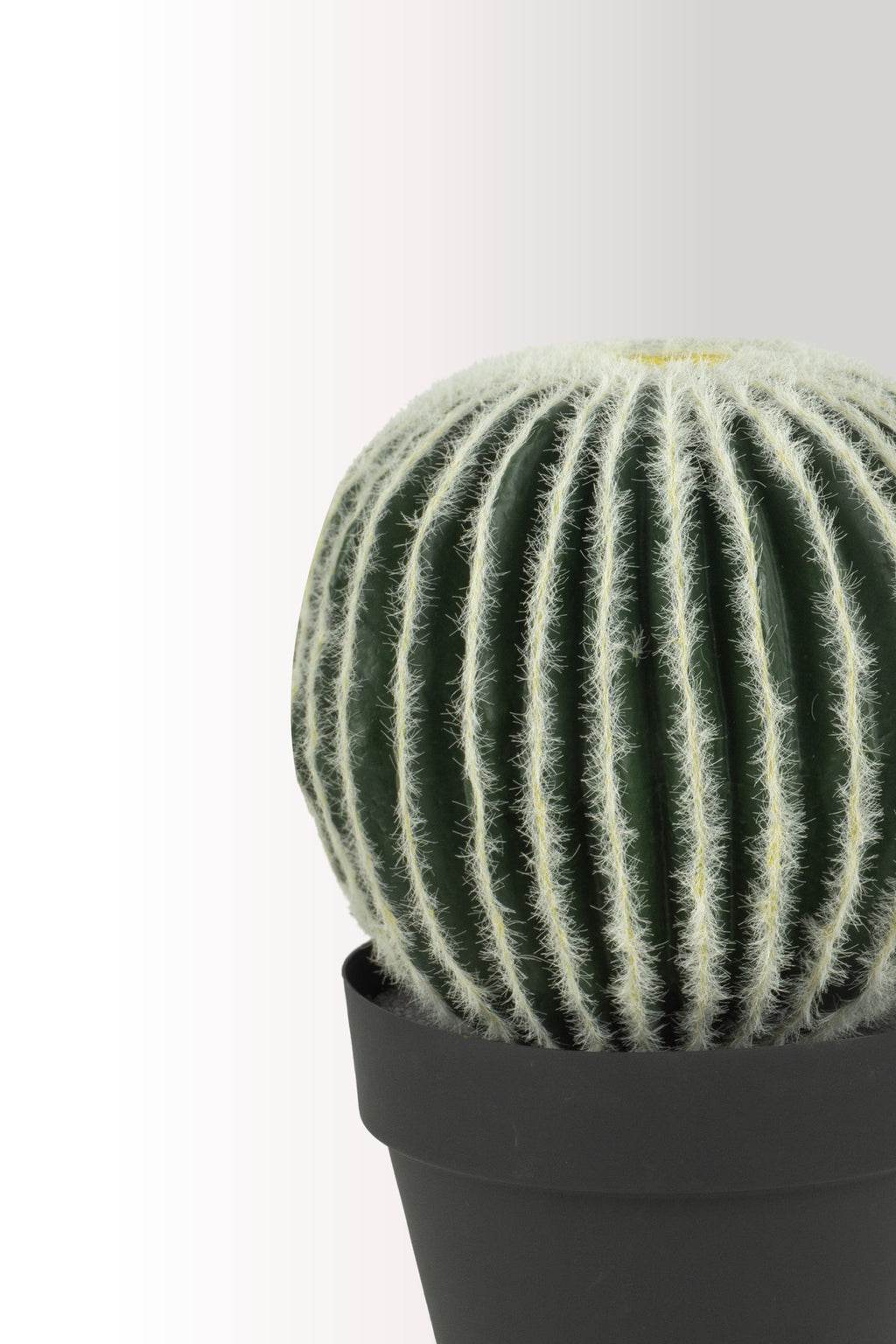 40 cm Yapay Yuvarlak Kaktüs - Büyük Boy Gerçekçi Masaüstü Dekoru - Bakım Gerektirmez